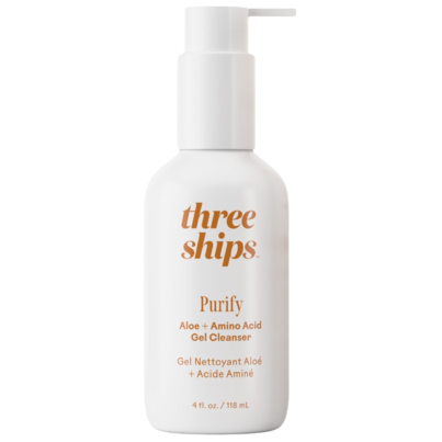 Three Ships Purify Aloe + Amino Acid Gel Cleanser