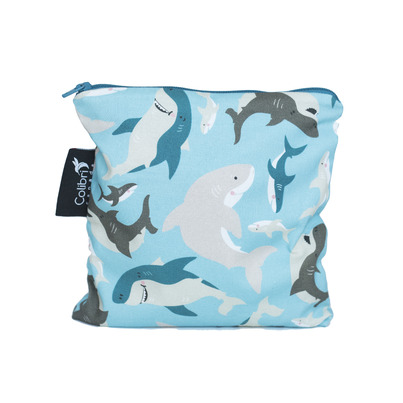 Colibri Large Reusable Snack Bag Sharks