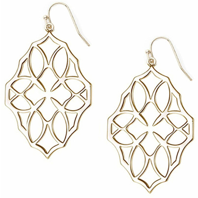 Natalie Wood Designs Believer Small Drop Earrings Gold