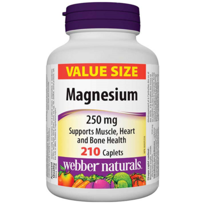 Webber Naturals Magnesium 250 Mg Value Size