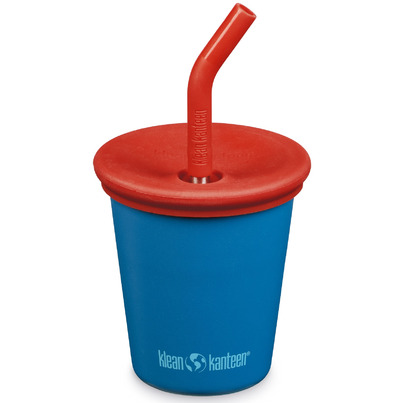 Klean Kanteen Kid Cup With Straw Lid And Matching Straw Mykonos Blue