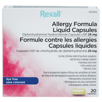 Rexall Allergy Formula Liquid Capsules