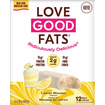 Love Good Fats Lemon Mousse Bar Case