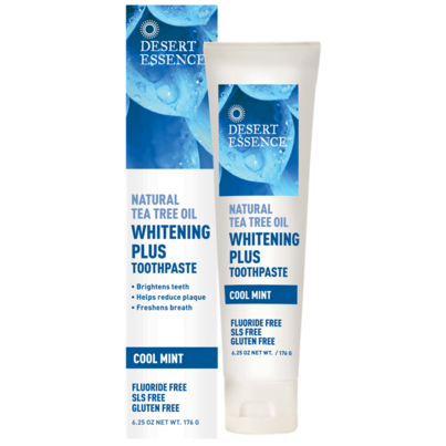 Desert Essence Whitening Plus Toothpaste With Tea Tree Oil