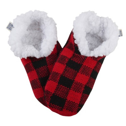Little Blue House By Hatley Kids Warm And Cozy Slippers Buffalo Plaid