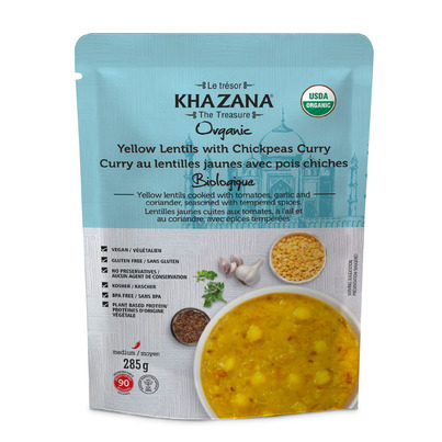 Khazana Yellow Lentil With Chickpeas Curry