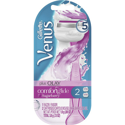 Gillette Venus Comfortglide Olay Sugarberry Women's Razor Handle 2 Refills
