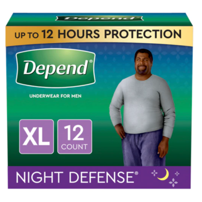 Depend Night Defense Adult Incontinence Underwear For Men Overnight XL