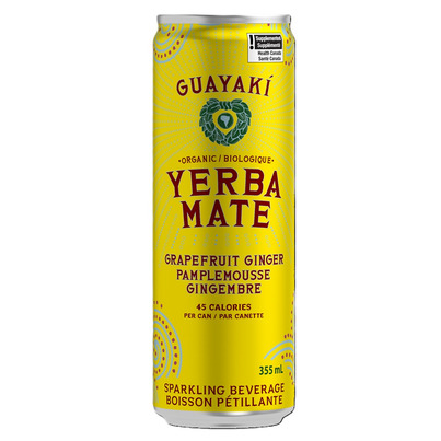 Guayaki Organic Yerba Mate Sparkling Grapefruit Ginger