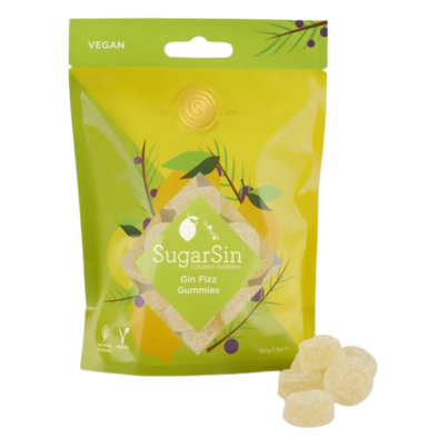 SugarSin Vegan Dry Gin Fizz Gummies Pouch