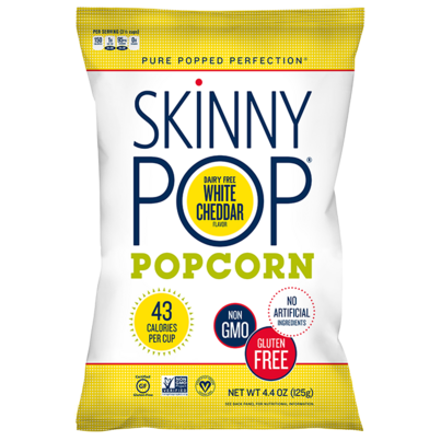 Skinny Pop Popcorn White Cheddar