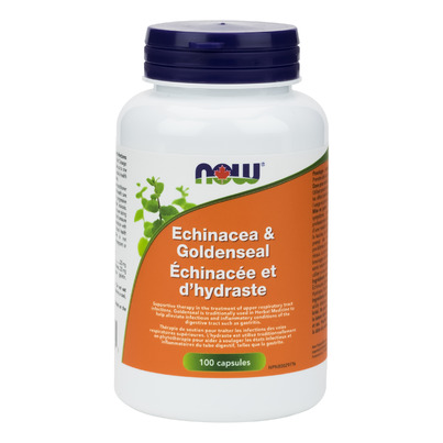 NOW Foods Echinacea & Goldenseal Roots 1:1 Blend 500 Mg