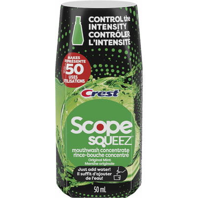 Crest Scope Squeez Mouthwash Concentrate Original Mint