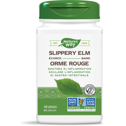 Nature's Way Slippery Elm Bark Soothes GI Inflammation