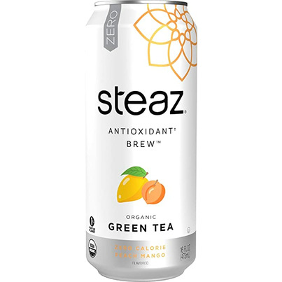 Steaz Iced Teaz Zero Calorie Iced Green Tea Peach Mango