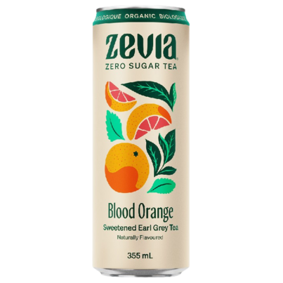 Zevia Organic Sweetened Earl Grey Tea Blood Orange