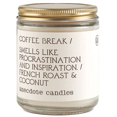 Anecdote Candles Glass Jar Candle Coffee Break