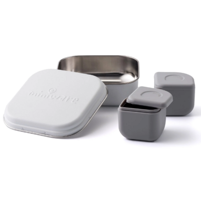 Miniware GrowBento Lunch Set Snow And Grey