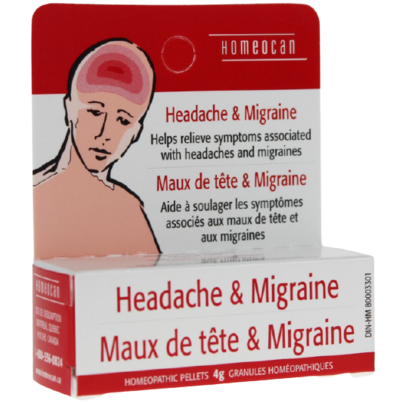 Homeocan Headache & Migraine Homeopathic Pellets