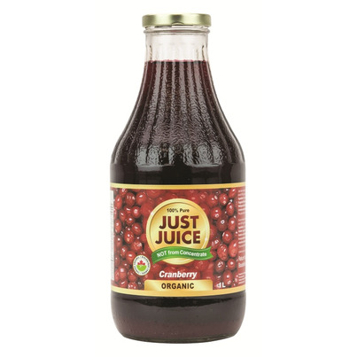Just Juice 100% Pure Organic Cranberry Juice