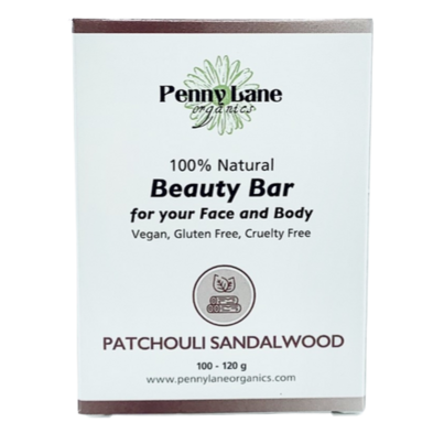 Penny Lane Organics 100% Natural Beauty Bar Patchouli Sandalwood