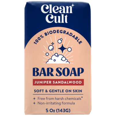 Cleancult Bar Soap Juniper Sandalwood