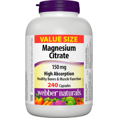 Webber Naturals Magnesium Citrate 150 Mg