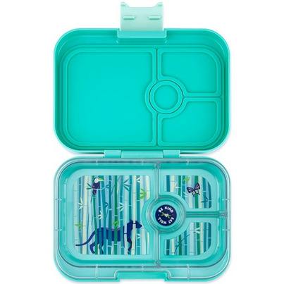Yumbox Panino 4 Compartment Tropical Aqua With Panther Tray