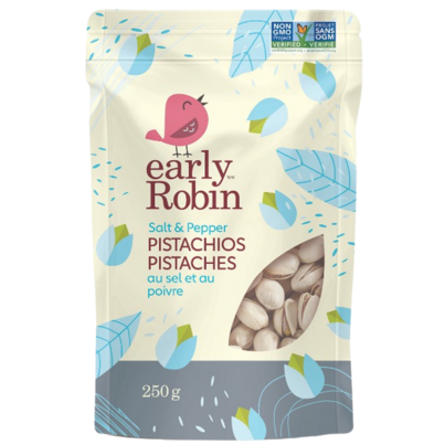 Early Robin Salt & Pepper Pistachios In-Shell