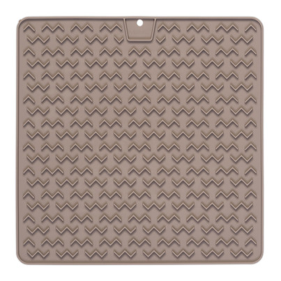 Messy Mutts Silicone Therapeutic Licking Mat Grey