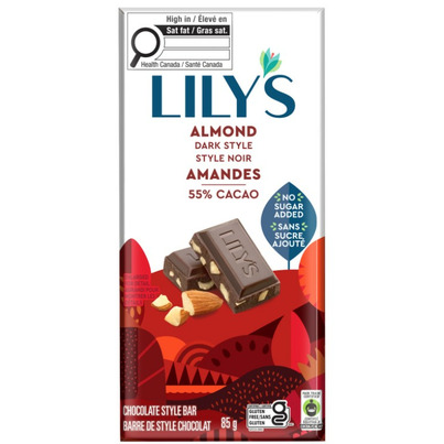 Lily's Sweets Dark Chocolate Bar Almond