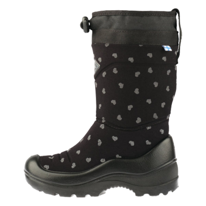 Kuoma Lumi Snowlock Black Cute Reflective Winter Boot