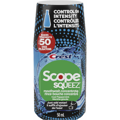 Crest Scope Squeez Mouthwash Concentrate Cool Peppermint