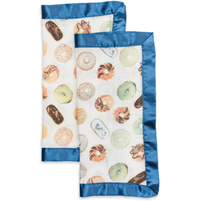 Lulujo Security Blankets Bamboo Cotton Donuts