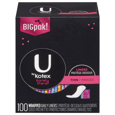 U By Kotex Barely There Panty Liners