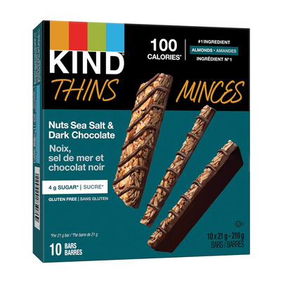 KIND Thins Bars Nuts Sea Salt & Dark Chocolate