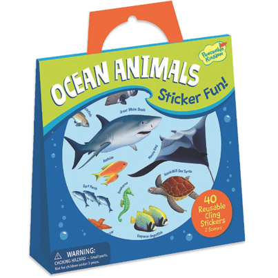 Peaceable Kingdom Ocean Animal Sticker Tote