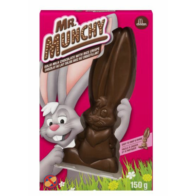 Allan Mr. Munchy Solid Milk Chocolate Bunny With Rice Crisps