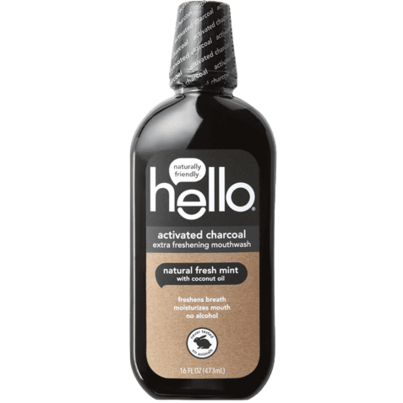 Hello Activated Charcoal Mouthwash