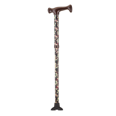 Nova Folding Cane With Mini  Quad Tip Camouflage