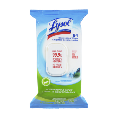 Lysol Disinfecting Wipes Flatpack Spring Waterfall