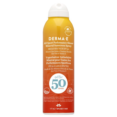 Derma E All Sport Spray Mineral Sunscreen SPF 50