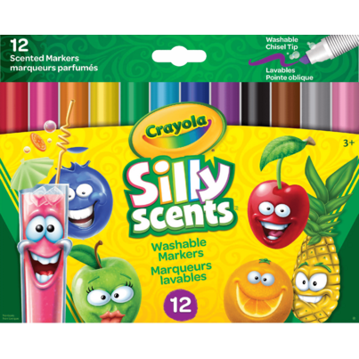 Crayola Silly Scents Wedge Tip Washable Markers