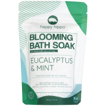 Happy Hippo Blooming Bath Soak Eucalyptus & Mint