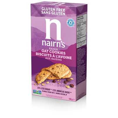 Nairn's Gluten Free Oat & Raisin Cookies