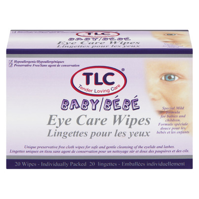 TLC Tender Loving Care Baby Eye Care Wipes