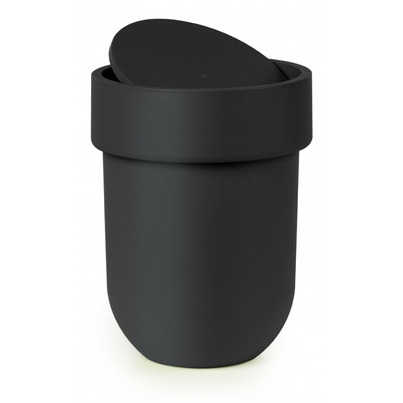 Umbra Touch Waste Can With Lid Black