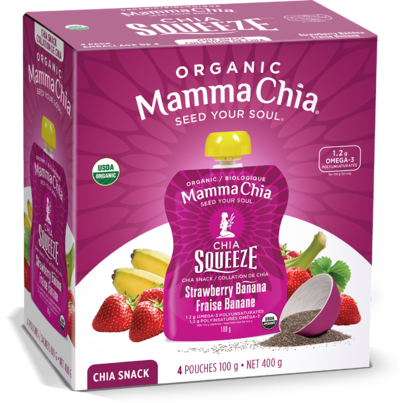 Mamma Chia Organic Chia Squeeze Strawberry Banana