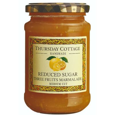 Thursday Cottage Reduced Sugar Three Fruits Marmalade Medium Cut