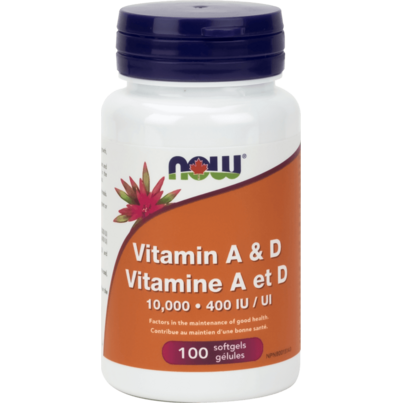 NOW Foods Vitamin A & D 10,000 IU / 400 IU